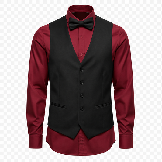 Executive Black Waistcoat