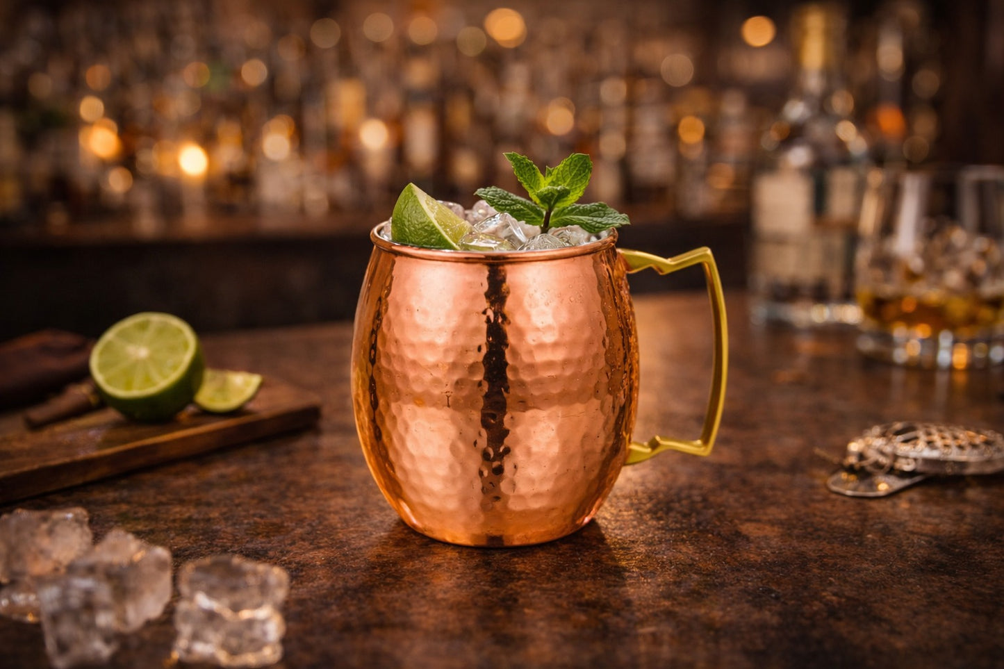 Hammered Copper Moscow Mule Mug
