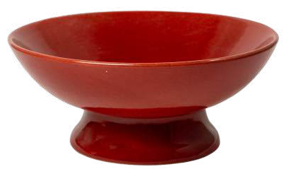 Red Pedestal Bowl - 600 ml