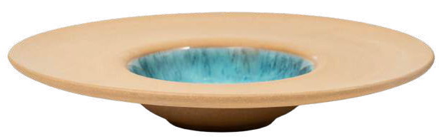 Sand and Aqua Gourmet Rim Plate - 27.5 cm