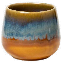 Multicolour Glaze Ceramic Tumbler - 320 ml