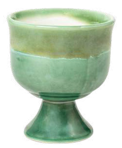 Green Pedestal Ceramic Tumbler - 200 ml