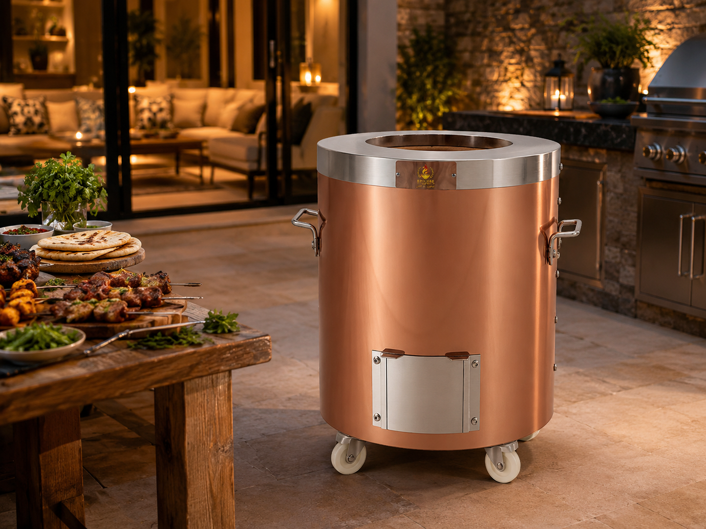 Aurora Glow Rosegold Home Tandoor