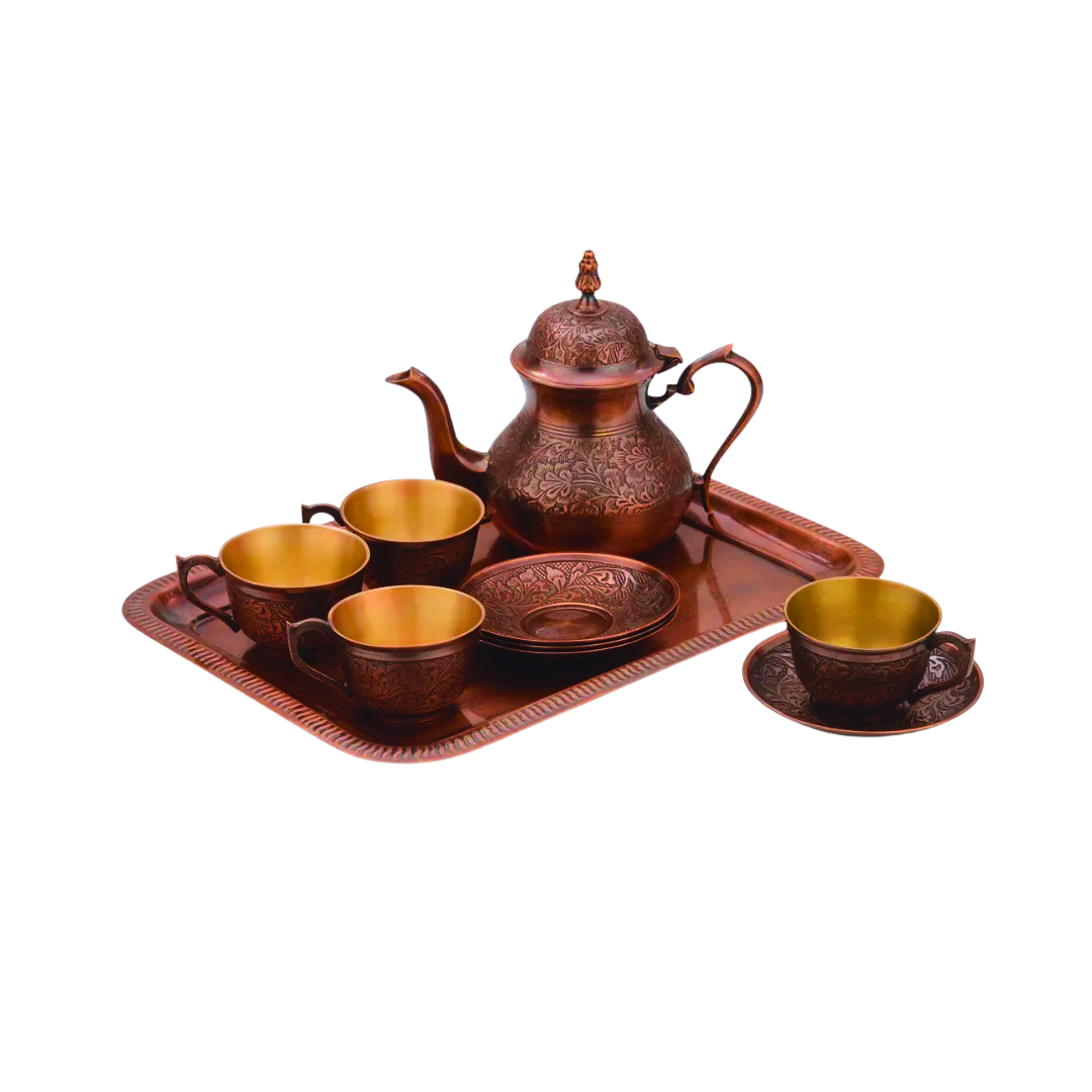 Arabia Copper Heritage Tea Set