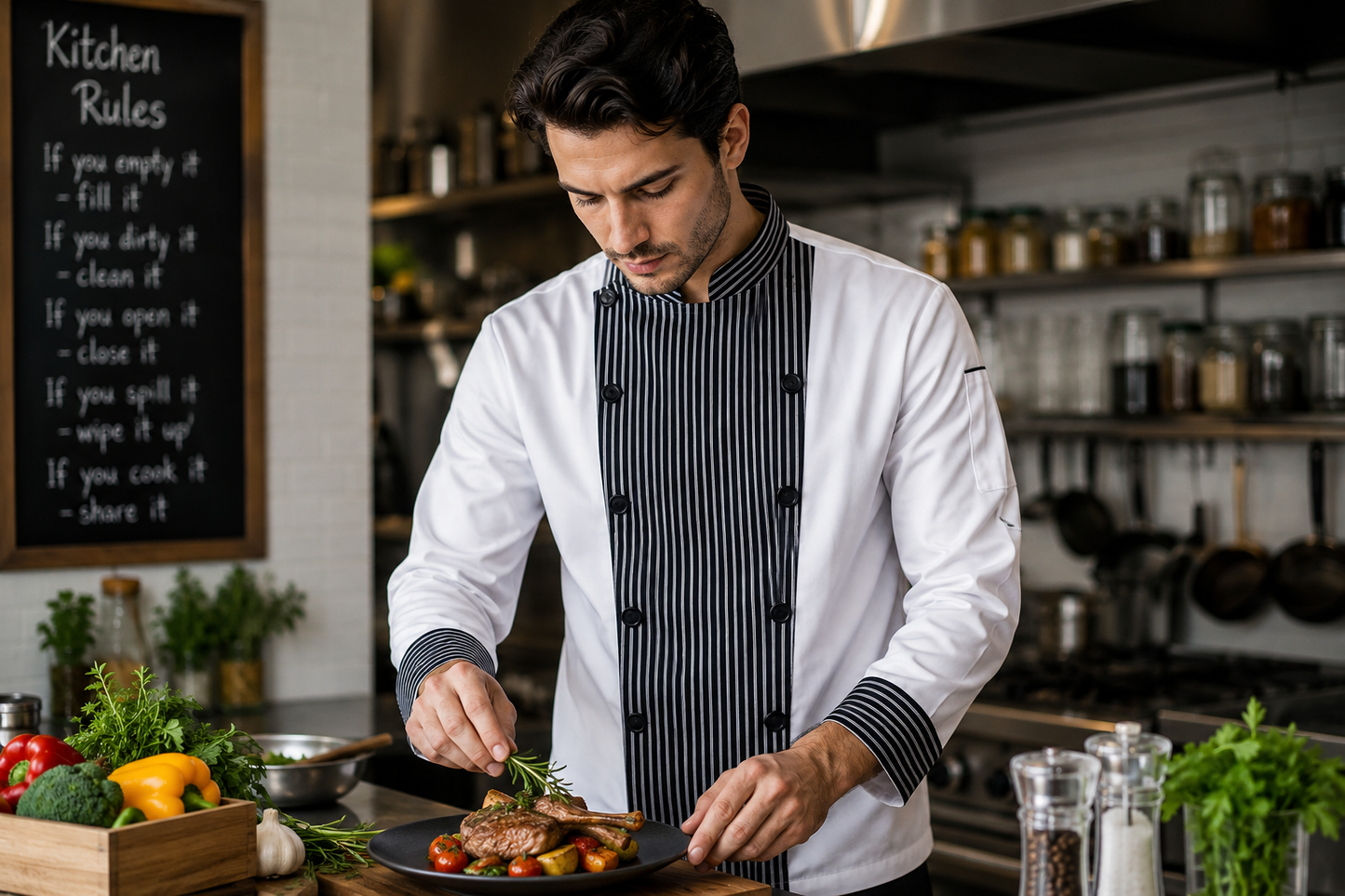 Executive Chef Pattern Coat