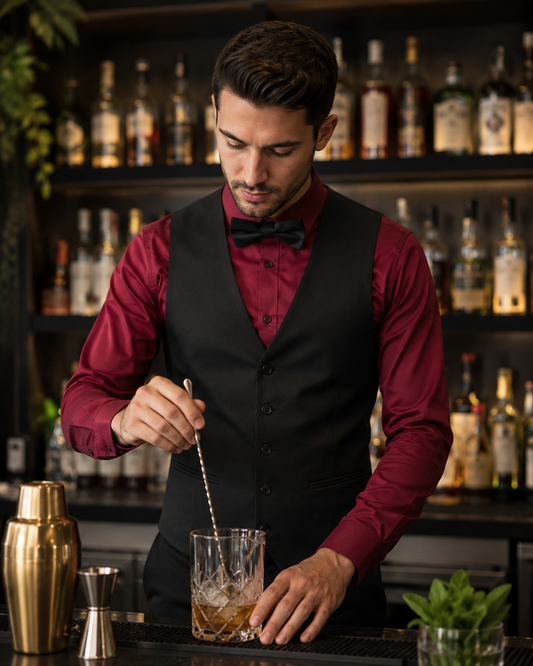 Executive Black Waistcoat