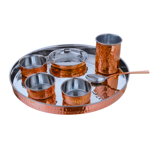 Copper Full Plate Thali Set