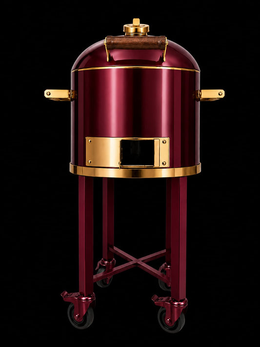 Trolley Stainless Steel Charcoal BBQ