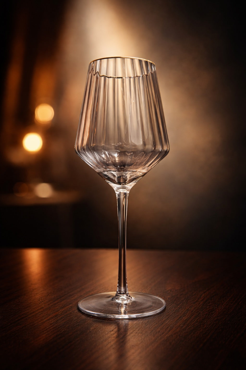 Vidr Artisanal Gold Rim Wine Glass - 540 ml
