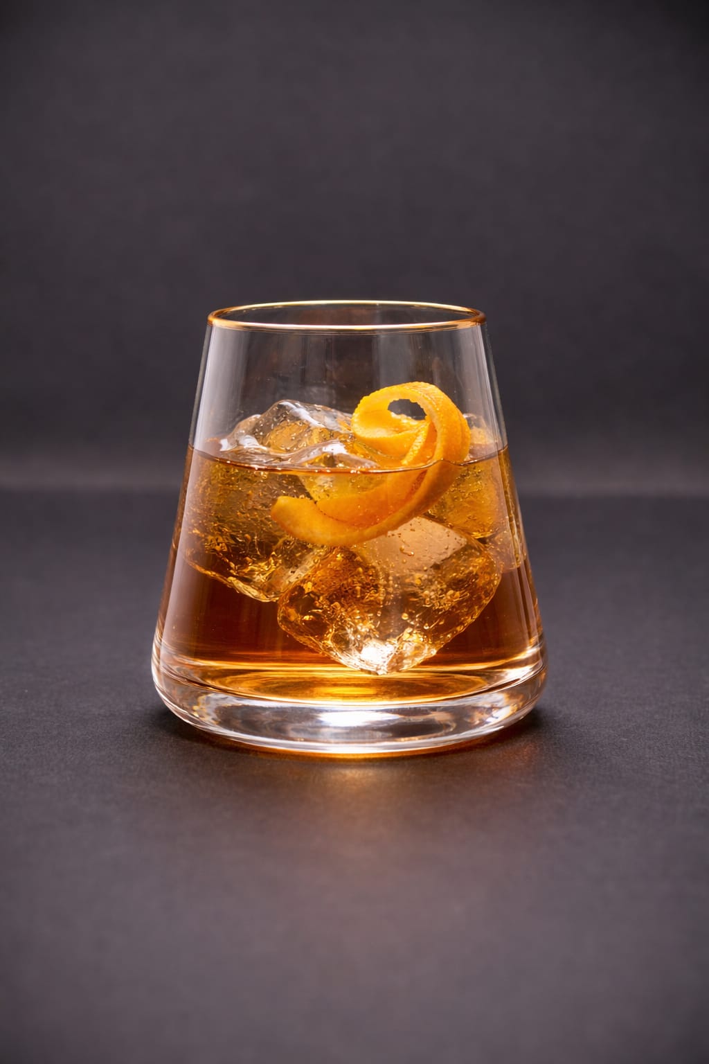 Artisanal Gold Rim Como Hi-Ball Glass