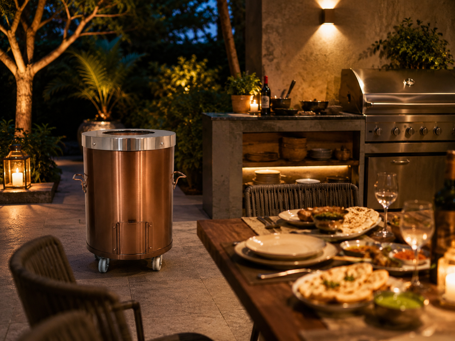 Aurora Glow Rosegold Home Tandoor