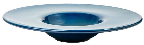 Blue Gourmet Rim Plate - 28 cm