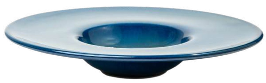 Blue Gourmet Rim Plate - 28 cm