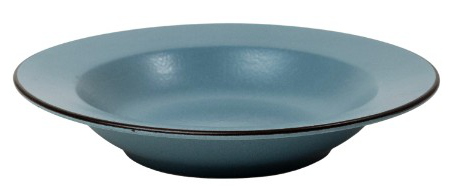 Blue Dark-Rim Pasta Bowl - 310 ml