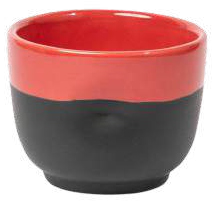 Red and Black Ceramic Tumbler - 150 ml